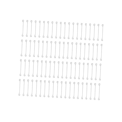 LIFKOME 200 Stück DIY Ohrstecker Zubehör Silberne Verbindungsstäbe aus Langlebigem Leichtem Eisen für Schmuckherstellung Elektrobeschichtet zum Auffädeln und Ohrringe Basteln von LIFKOME