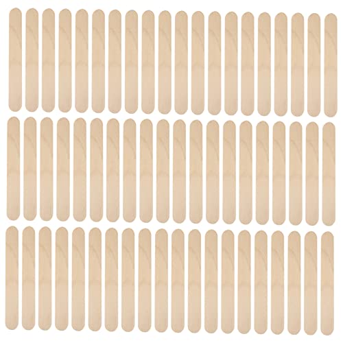 LIFKOME 200 Stück Holz Eisstiele Langlebige Birkenholz Stäbchen für DIY Eiscreme Wiederverwendbar Vielseitig für Eis Basteln Partys und Feste Geeignet von LIFKOME