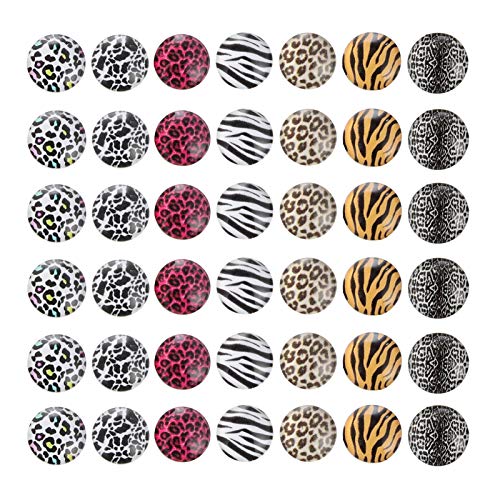 LIFKOME 200 Stück Leopard Muster Patch Schmuck Anhänger DIY Dekoration Patches für Armbänder Ohrringe Handwerksprojekte Vielseitig Einsetzbar von LIFKOME