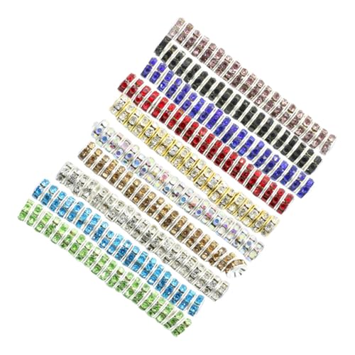 LIFKOME 200 Stück Teiliges Bunte Glasperlen Farbige Zwischenperlen für Schmuckherstellung Langlebige Spacer Beads für Armband DIY Vielseitig Kombinierbar Geeignet zum Auffädeln und von LIFKOME