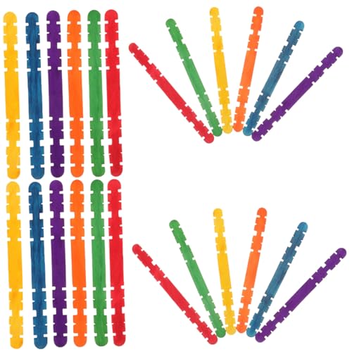 LIFKOME 200 Stück Teiliges Farbiges Gezacktes Holzstäbchen Leichte Bastelstäbe mit Glatter Oberfläche Sichere DIY materialien für Eiscreme Lutscher und Kreative Handarbeiten Lang LIFKOME 200 Stück Teiliges Farbiges Gezacktes Holzstäbchen Leichte Bastelstäbe mit Glatter Oberfläche Sichere DIY materialien für Eiscreme Lutscher und Kreative Handarbeiten Lang von LIFKOME