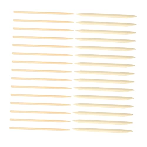 LIFKOME 200 Stück Teiliges Holzstifte für Kratzbilder Professionelle Langlebige Scratch Tools aus Poliertem Holz Doppelseitige Kratzstifte mit Anspitzer und Runder Spitze für Erwachsene von LIFKOME