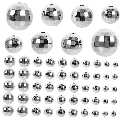 LIFKOME 200Stücke Disco Ball Perlen Facettierte Glasperlen Für DIY Schmuck Armbänder Halsketten Bastelbedarf Für Handwerksprojekte Glänzende Farben von LIFKOME