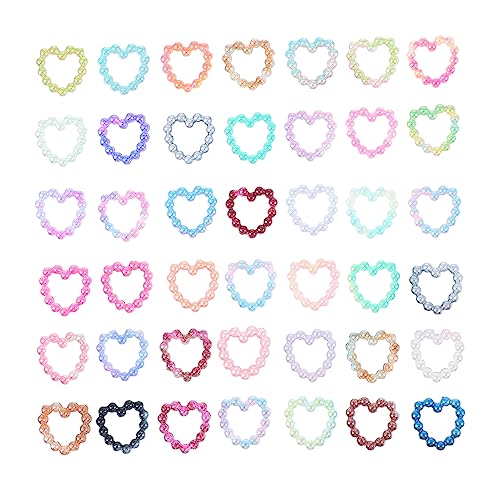 LIFKOME 200Stücke Farbenfrohe Harzperlen Charms DIY Dekoration Für Scrapbooking Handy Zubehör Leicht Und Langlebig Für Fotorahmen Und Aufbewahrungsboxen von LIFKOME
