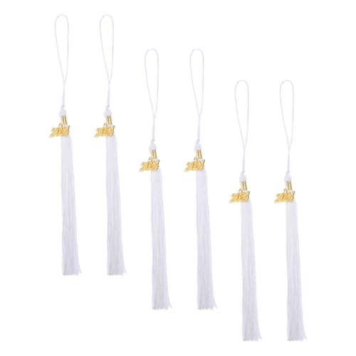 LIFKOME 2024 Charms Graduation Cap Topper Foto Charme Quaste Memorial Foto Einzigartige Grad Cap Decor von LIFKOME