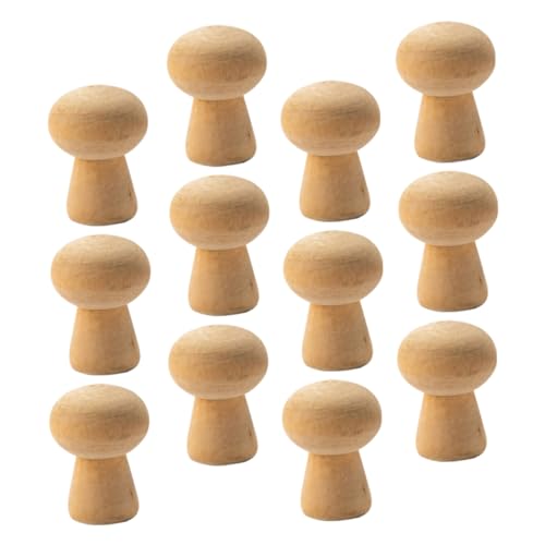 LIFKOME 20Stücke Holzpilz DIY Dekorationen für Ungemalt Handgemalte Holzornamente für Kreative Bastelprojekte und Raumdekoration LIFKOME 20Stücke Holzpilz DIY Dekorationen für Ungemalt Handgemalte Holzornamente für Kreative Bastelprojekte und Raumdekoration von LIFKOME