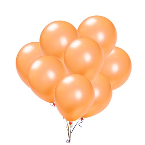 LIFKOME 20Stücke Latexballons Orange Hochwertige Perlenballons Für Party Und Hochzeitsdekoration Wiederverwendbar Für Helium Luft Oder Wasserfüllung von LIFKOME