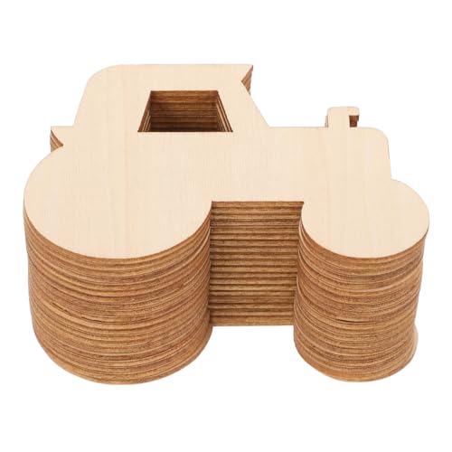 LIFKOME 20Stücke Unlackierte Holz Ausschnitte Hochwertigem Holz Graffiti Holzspäne für DIY Bastelprojekte Holzscheiben Anhänger für Kreative von LIFKOME