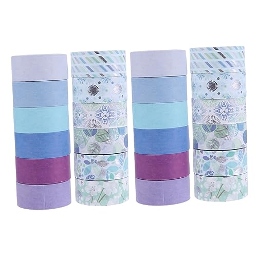 LIFKOME 24 Rollen Washi Tape Set Klebeband für DIY Kunsthandwerk und Dekoration Bunte Masking Tapes für Scrapbooking Planer und Geschenkverpackung von LIFKOME