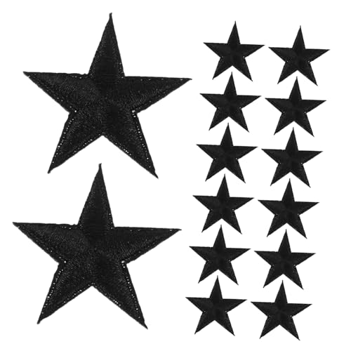 LIFKOME 24 Stück Pentagramm-patch Hut Bestickter Aufnäher Gestickte Aufnäher Für Bekleidungsstücke Handwerksverzierungen Nähen Patches Zum Aufnähen Mit Sternen Black Polyester LIFKOME 24 Stück Pentagramm-patch Hut Bestickter Aufnäher Gestickte Aufnäher Für Bekleidungsstücke Handwerksverzierungen Nähen Patches Zum Aufnähen Mit Sternen Black Polyester von LIFKOME