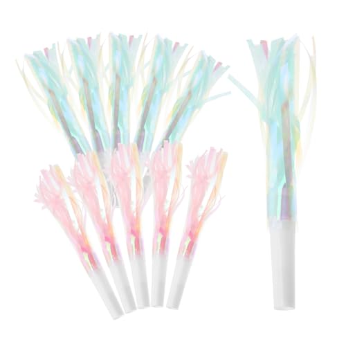 LIFKOME 24 Stück Quastenpfeife Party Hörner Geburtstagsausbrüche Krachmacher Blowouts Pfeifen Krachmacher-Blowouts musikalischer Knaller Blowouts Krachmacher Plastik von LIFKOME