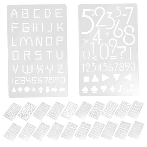 LIFKOME 24Stücke Buchstaben und Zahlenschablonen Wiederverwendbare Malvorlagen für Bastelprojekte Große Schablonen für DIY Handwerk Geeignet für Mehr LIFKOME 24Stücke Buchstaben und Zahlenschablonen Wiederverwendbare Malvorlagen für Bastelprojekte Große Schablonen für DIY Handwerk Geeignet für Mehr von LIFKOME
