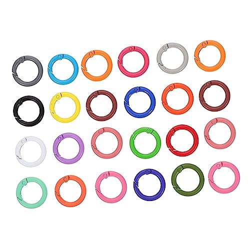 LIFKOME 24Stücke Bunte Schlüsselbundringe Runde Federringe für DIY Taschenclips und Schlüsselanhänger Vielseitig Einsetzbar für Bastelprojekte LIFKOME 24Stücke Bunte Schlüsselbundringe Runde Federringe für DIY Taschenclips und Schlüsselanhänger Vielseitig Einsetzbar für Bastelprojekte von LIFKOME
