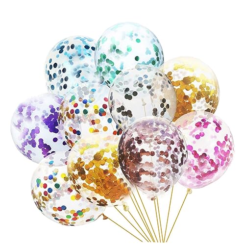 LIFKOME 24Stücke Paillettenballons Latexballons Für Partys Dekoration Für Geburtstagsfeiern Layout Ballons Leuchtende Luftballons Für Festliche Anlässe von LIFKOME