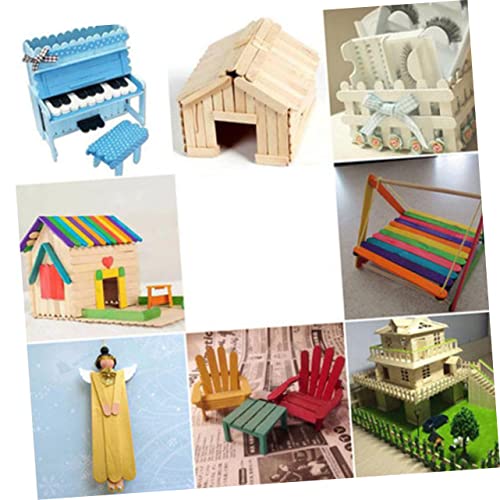 LIFKOME 250Stücke Bastelstöcke Holz Für DIY Projekte Für Kindergarten Unterricht Partys Und Camp Aktivitäten Natürlicher Holzfarbe Vielseitig von LIFKOME