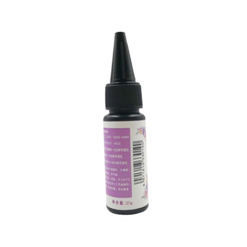 LIFKOME 25G UV Härtendes Harz Schwarzes Epoxidharz für Schmuckherstellung Flüssiges Pigment für Basteldekoration Sicheres Umweltfreundliches Material für DIY Projekte von LIFKOME