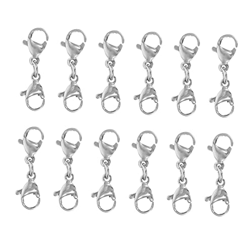 LIFKOME 25Stücke Hummer Verschlüsse DIY Schmuck Zubehör Für Armbänder Und Ketten Langlebige Und Rostfreie Doppelklaue Stecker Für Schmuckherstellung LIFKOME 25Stücke Hummer Verschlüsse DIY Schmuck Zubehör Für Armbänder Und Ketten Langlebige Und Rostfreie Doppelklaue Stecker Für Schmuckherstellung von LIFKOME