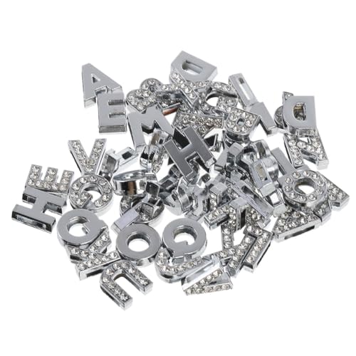 LIFKOME 26 Stück Teiliges Buchstaben Charm aus Langlebigem Strass DIY Schmuckanhänger für Armbänder und Halsketten für Individuelle Handarbeiten und Personalisierte Accessoires von LIFKOME