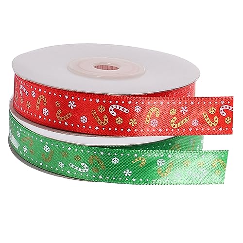 LIFKOME 2Rollen Weihnachtsband Für DIY Projekte Geschenkverpackung Und Basteln Und Lang Wickelband Für Festliche Dekorationen LIFKOME 2Rollen Weihnachtsband Für DIY Projekte Geschenkverpackung Und Basteln Und Lang Wickelband Für Festliche Dekorationen von LIFKOME
