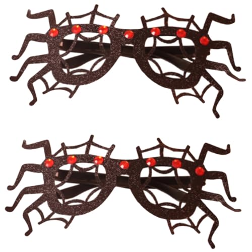 LIFKOME 2Stücke Halloween Dekorative Brille mit Spinnenmotiv Witzige Partybrille für Kostümpartys und Bühnenaufführungen Verkleidung für Erwachsene LIFKOME 2Stücke Halloween Dekorative Brille mit Spinnenmotiv Witzige Partybrille für Kostümpartys und Bühnenaufführungen Verkleidung für Erwachsene von LIFKOME