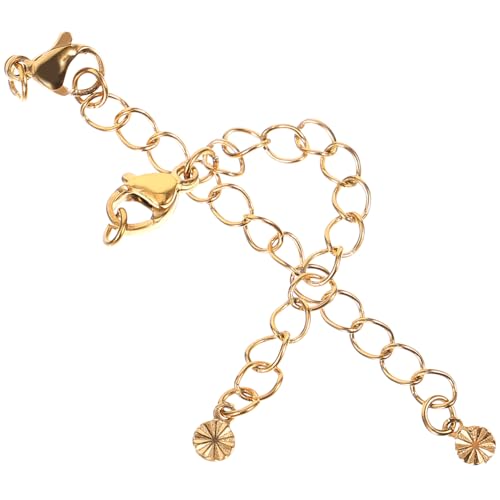 LIFKOME 2Stücke Kettenverlängerungen Für Armbänder Und Halsketten Goldene Schmuckherstellung Zubehör Für DIY Projekte Zur Anpassung von LIFKOME