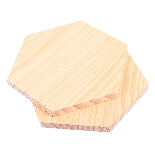 LIFKOME 2Stücke Massivholzplatten für DIY Kunstprojekte Sechseckige Form für Dekoration Basteln und Persönliche Gestaltung Robust und Vielseitig Einsetzbar LIFKOME 2Stücke Massivholzplatten für DIY Kunstprojekte Sechseckige Form für Dekoration Basteln und Persönliche Gestaltung Robust und Vielseitig Einsetzbar von LIFKOME