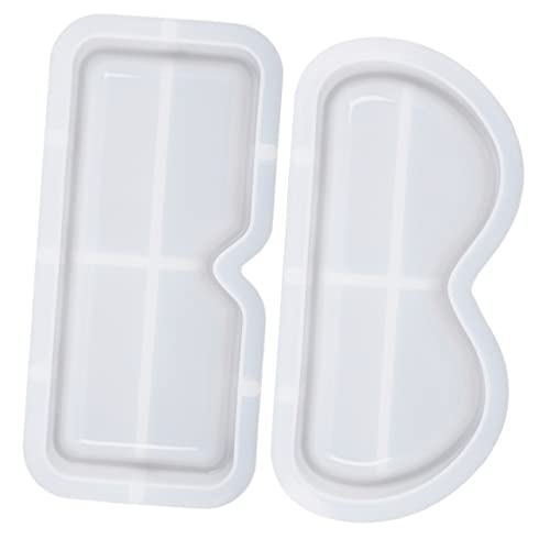 LIFKOME 2Stücke Silikonform für DIY Epoxidharz Brillenablage Langlebige Tablettform für Kreative Bastelprojekte Vielseitig Einsetzbar und Einfach zu Handhaben von LIFKOME