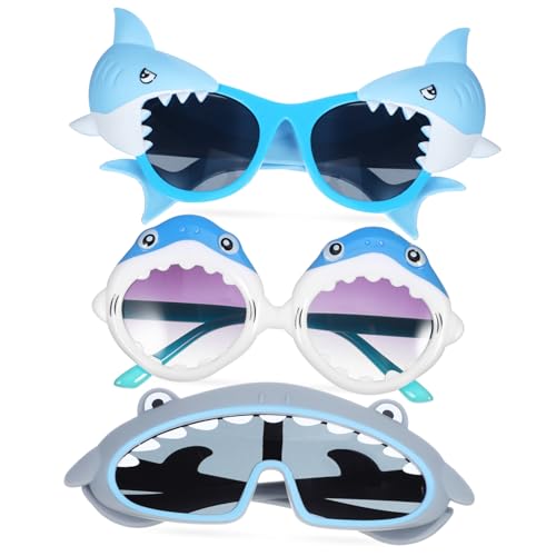 LIFKOME 3 Paar Hai-Brille Neuheit Brille lustige brille für party Jugend Hai-Sonnenbrille Kindersonnenbrille groß Prost Sonnenbrillen-Requisiten für Fotos Photobooth -Requisiten PVC LIFKOME 3 Paar Hai-Brille Neuheit Brille lustige brille für party Jugend Hai-Sonnenbrille Kindersonnenbrille groß Prost Sonnenbrillen-Requisiten für Fotos Photobooth -Requisiten PVC von LIFKOME