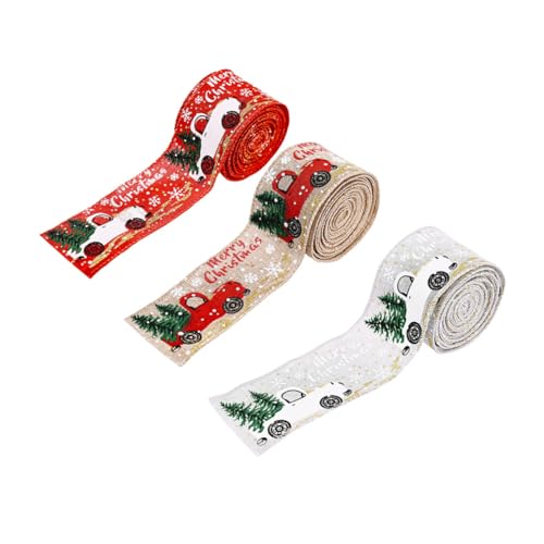 LIFKOME 3 Rollen Weihnachtsband mit Kindgerechten Mustern Farblich Abgestimmte Weihnachtsmotiv Bänder für Geschenkverpackung Basteln und Festliche Dekoration LIFKOME 3 Rollen Weihnachtsband mit Kindgerechten Mustern Farblich Abgestimmte Weihnachtsmotiv Bänder für Geschenkverpackung Basteln und Festliche Dekoration von LIFKOME