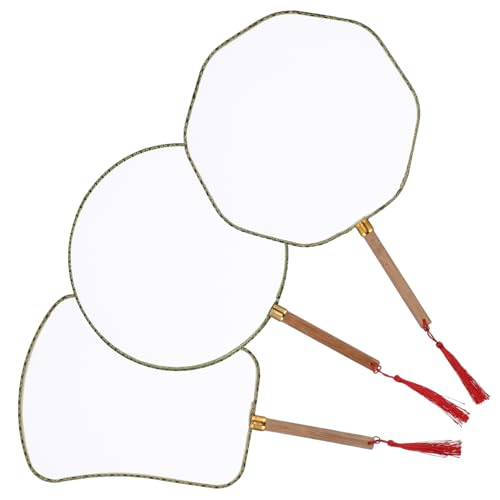 LIFKOME 3 Stück Blanko Malfächer für Diy Fan Bastelmaterial für Kreative Malprojekte Handliche Fächer mit Bambusgriff für Kunst und Basteln LIFKOME 3 Stück Blanko Malfächer für Diy Fan Bastelmaterial für Kreative Malprojekte Handliche Fächer mit Bambusgriff für Kunst und Basteln von LIFKOME