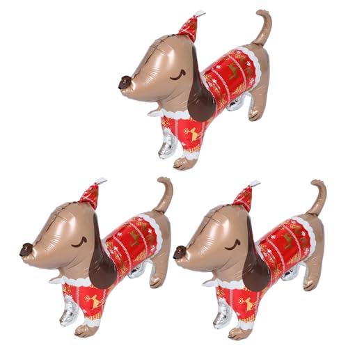 LIFKOME 3 Stück Folienballons Hundeform Cartoon Design Aluminiumfolie Luftballons für Welpen Haustier-mottoparty Wiederverwendbare Weihnachts Geburtstagsdeko LIFKOME 3 Stück Folienballons Hundeform Cartoon Design Aluminiumfolie Luftballons für Welpen Haustier-mottoparty Wiederverwendbare Weihnachts Geburtstagsdeko von LIFKOME