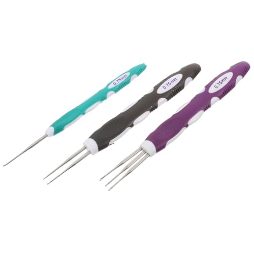 LIFKOME 3 Stück Häkelnadeln mit Weichem Griff Langlebig und Ergonomisch Kompatibel für Haarverriegelung und Dreadlocks Anfänger haarwerkzeug für Zöpfe und Perücken LIFKOME 3 Stück Häkelnadeln mit Weichem Griff Langlebig und Ergonomisch Kompatibel für Haarverriegelung und Dreadlocks Anfänger haarwerkzeug für Zöpfe und Perücken von LIFKOME