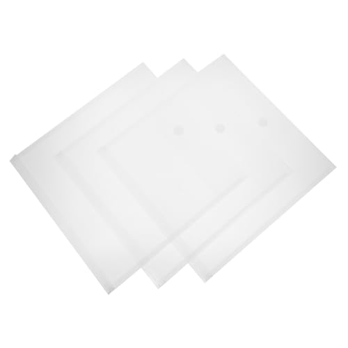 LIFKOME 3 Stück Kunststoff Dokumentenmappe mit Großer Aufbewahrungsordner für Scrapbook Papier und Büro Stabiler Organizer für Klassenraum und Home Office von LIFKOME