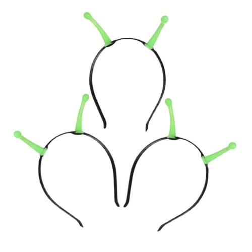 LIFKOME 3 Stück Luminous Martian Antenna Headband Flexible Leuchtende Außerirdische Stirnbänder für Halloween Karneval und Cosplay Elastisch Passend für Damen und Herren Party-kostüm von LIFKOME