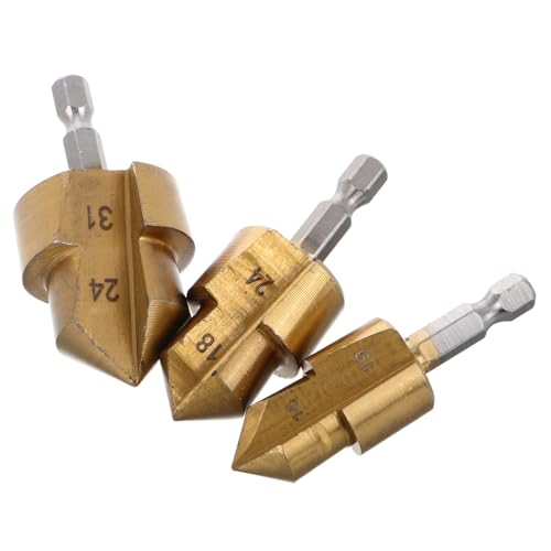 LIFKOME 3 Stück Ppr Bohrersatz Hexagonal Schaft Reaming Tool Rohrinstallation Reparatur Langlebig Vielseitig für Wasserleitungen von LIFKOME