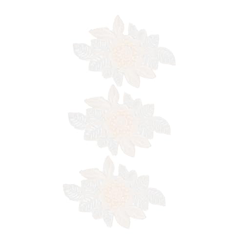LIFKOME 3 Stück Teiliges Bestickte Blumenapplikationen aus Langlebigem Material Farbenfrohe DIY nähflicken zum Aufnähen Kleidung zur Reparatur und Dekorativen Verschönerung von Textilien von LIFKOME