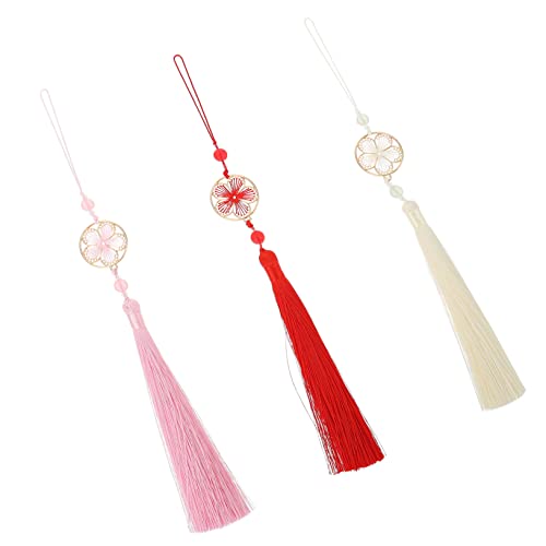 LIFKOME 3 Stück Teiliges Diy Quasten Ornament Blumenquasten für Lesezeichen Anhänger und Dekoration Handgemachte Troddel Pastellrosa Rot für Vintage Stil LIFKOME 3 Stück Teiliges Diy Quasten Ornament Blumenquasten für Lesezeichen Anhänger und Dekoration Handgemachte Troddel Pastellrosa Rot für Vintage Stil von LIFKOME