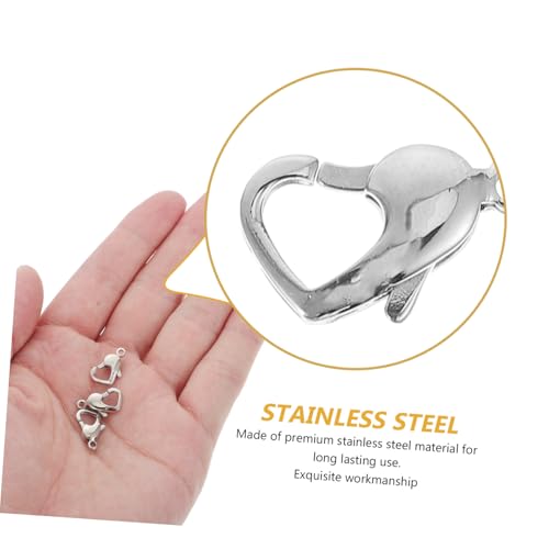 LIFKOME 3 Stück Teiliges Edelstahl Schmuckverschluss Rostfreie DIY Armband Halskettenverbinder Kleine Einfache Hundeklammern für Modische Schmuckherstellung und Lederband Verschlüsse LIFKOME 3 Stück Teiliges Edelstahl Schmuckverschluss Rostfreie DIY Armband Halskettenverbinder Kleine Einfache Hundeklammern für Modische Schmuckherstellung und Lederband Verschlüsse von LIFKOME
