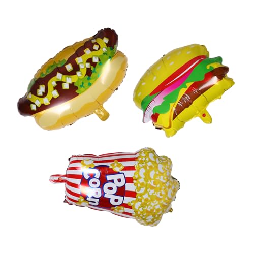 LIFKOME 3stücke Ballons Essens-party Popcorn Hotdog Hamburger-folienballons Für Filmabend-dekoration Kindergeburtstag Picknick Partyzubehör LIFKOME 3stücke Ballons Essens-party Popcorn Hotdog Hamburger-folienballons Für Filmabend-dekoration Kindergeburtstag Picknick Partyzubehör von LIFKOME