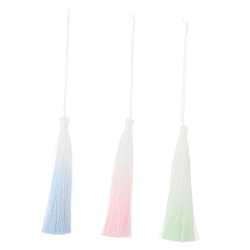 LIFKOME 3 Stück Teiliges Gradient Farbquasten Diy Hängende Quasten Dekoration für Lesezeichen Handwerk und Geschenkideen Grün und Himmelblau LIFKOME 3 Stück Teiliges Gradient Farbquasten Diy Hängende Quasten Dekoration für Lesezeichen Handwerk und Geschenkideen Grün und Himmelblau von LIFKOME