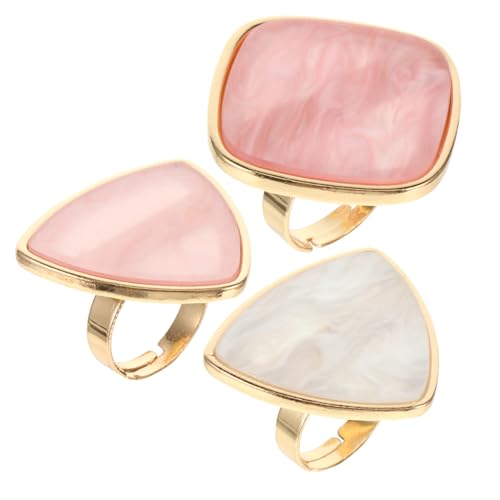 LIFKOME 3 Stück Teiliges Nagellack Ring Palette aus Resin Kreative Nagelkunst Mischpalette Tragbarer Nagellackhalter für DIY Nail Art Leicht zu Reinigen für Nagelstudios und Zuhause von LIFKOME
