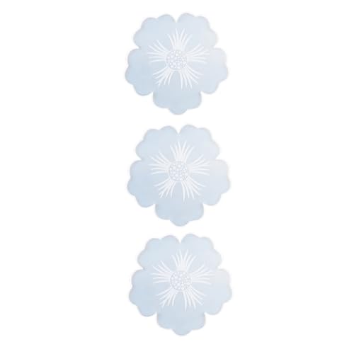 LIFKOME 3 Stück Teiliges Silikon untersetzer formset für Epoxidharz mit Blumenmotiv Langlebig Sicher und Praktisch für DIY Bastelprojekte und Individuelle Heimdekoration von LIFKOME