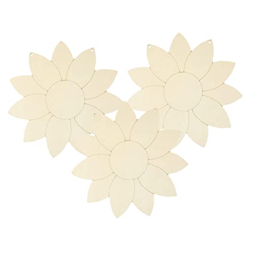 LIFKOME 3 Stück Teiliges Sonnenblumen Holzscheiben zum Basteln Unbehandelte Holzstücke für DIY Handmalerei Dekorative Türanhänger Glatte Oberfläche für und Türdeko LIFKOME 3 Stück Teiliges Sonnenblumen Holzscheiben zum Basteln Unbehandelte Holzstücke für DIY Handmalerei Dekorative Türanhänger Glatte Oberfläche für und Türdeko von LIFKOME