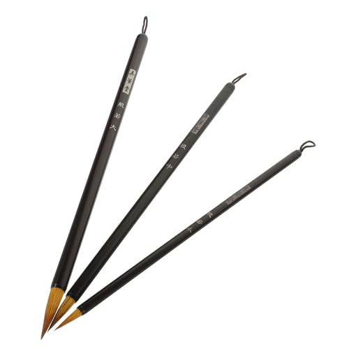 LIFKOME 3 Stück Traditioneller Kalligraphie Pinselset Teilig Chinesischer Schreibpinsel für Kalligraphie Malerei und Zeichnen Großem Mittlerem und Kleinem Pinsel für Kunst und Kulturelle von LIFKOME