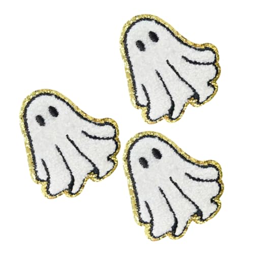 LIFKOME 3 Stück Weiße Ghost Patches zum Aufbügeln Bestickte Halloween Applikationen mit Erhöhter Stickerei Waschbare Dekorative Bügelflicken für Jeans Kleidung Schuhe DIY Textilgestaltung LIFKOME 3 Stück Weiße Ghost Patches zum Aufbügeln Bestickte Halloween Applikationen mit Erhöhter Stickerei Waschbare Dekorative Bügelflicken für Jeans Kleidung Schuhe DIY Textilgestaltung von LIFKOME