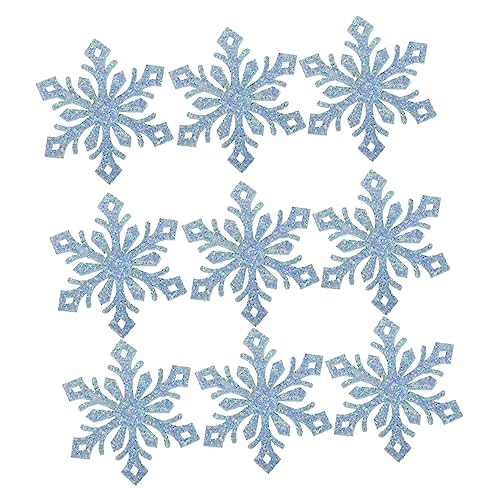 LIFKOME 30 Stück DIY Schneeflocken Haarschmuck Zubehör Bastelmaterial für Haarnadeln Dekoration Blau Sicher Langlebig für Kreative Projekte und Haarspangen von LIFKOME