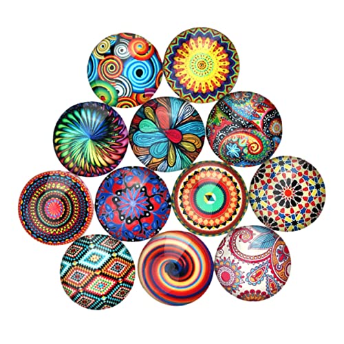 LIFKOME 30 Stück Edelstein Patches für DIY Schmuck Runde Glasaufkleber Wasserfest für Armbänder Ohrringe und Mehr Kreative Bastelideen von LIFKOME