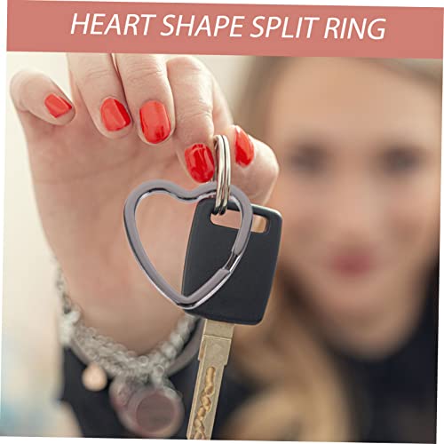 LIFKOME 30 Stück Herzförmige Metall Schlüsselringe aus Robustem Eisen Spaltbarer Schlüsselanhänger für DIY Schmuck Taschenanhänger Vielseitig und Langlebig für Schlüssel und LIFKOME 30 Stück Herzförmige Metall Schlüsselringe aus Robustem Eisen Spaltbarer Schlüsselanhänger für DIY Schmuck Taschenanhänger Vielseitig und Langlebig für Schlüssel und von LIFKOME