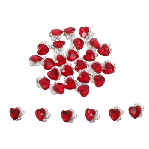 LIFKOME 30 Stück Nail Art Strasssteine Rot Nagel Schmuck für Frauen Dazzling Maniküre Charms Robuste Kleine Steinchen für DIY Nägel bei Hochzeit Party und Alltag LIFKOME 30 Stück Nail Art Strasssteine Rot Nagel Schmuck für Frauen Dazzling Maniküre Charms Robuste Kleine Steinchen für DIY Nägel bei Hochzeit Party und Alltag von LIFKOME