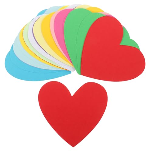 LIFKOME 30 Stück Teiliges Herz Papier Filigrane Wanddekoration Bunte Herzform Papierausschnitte Geeignet für Klassenzimmer Pinnwand Party und Wohnraumgestaltung Zufällige von LIFKOME